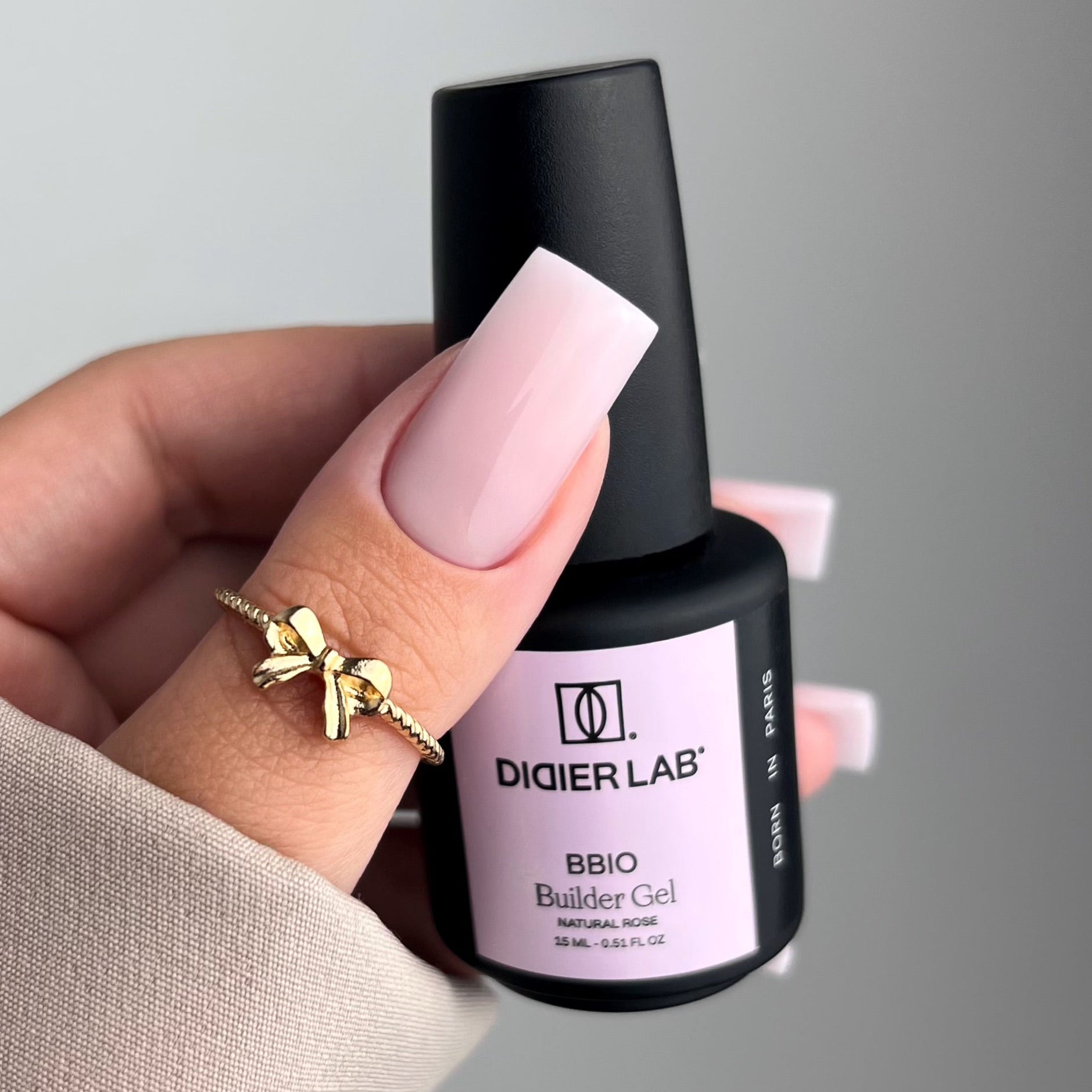 BBIO Żel budujący w butelce "Didier Lab", Natural Rose, 15ml