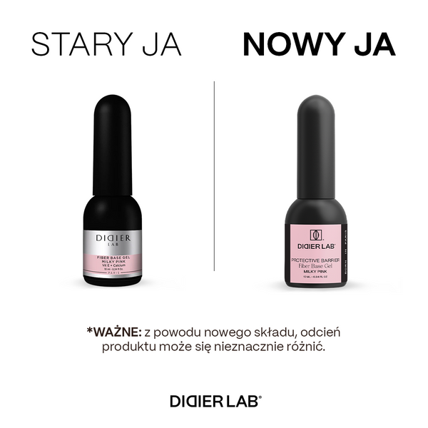 Regenerująca baza do hybryd i żeli Smart Fiber Base "Didier Lab", Milky Pink, 10ml