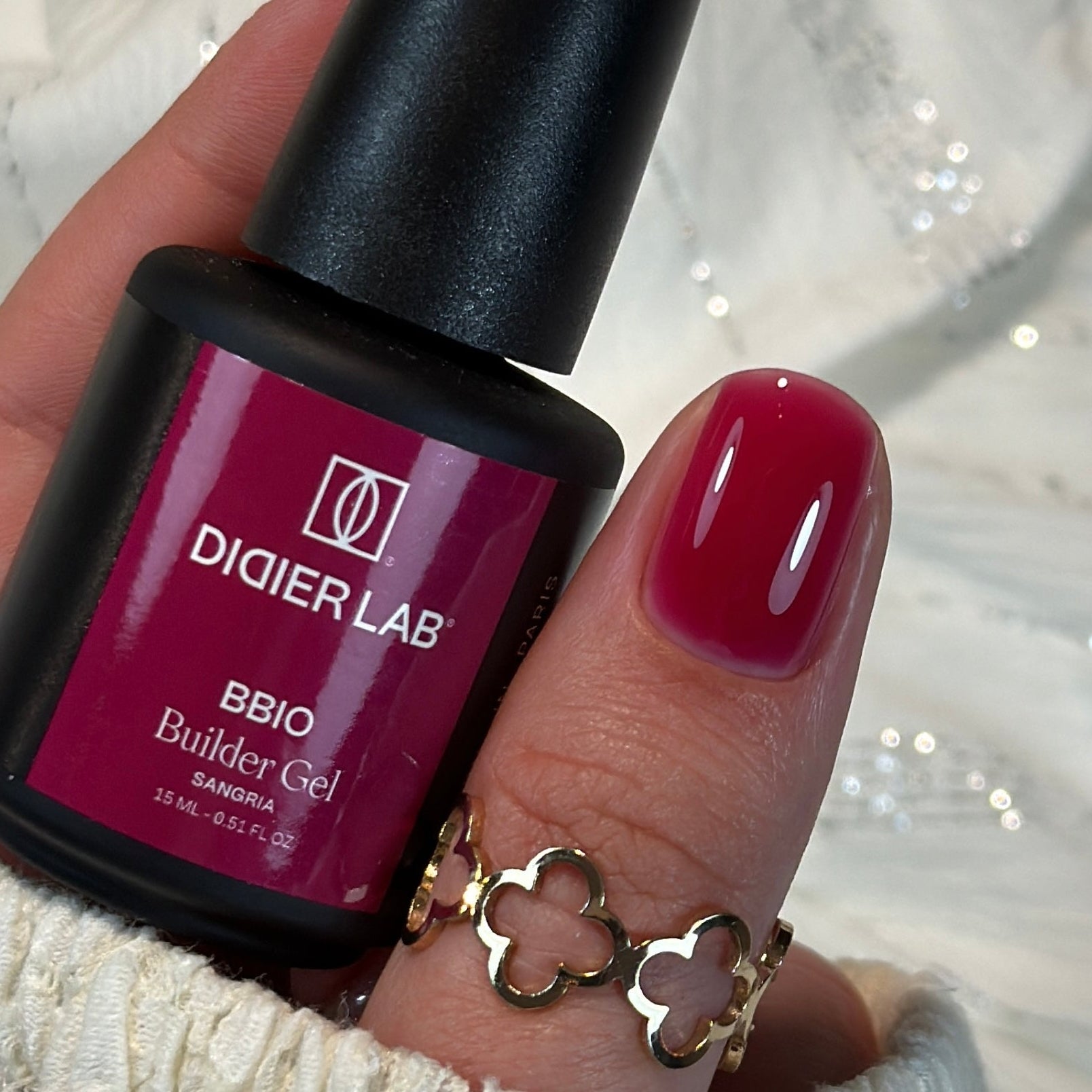 BBIO Żel budujący w butelce "Didier Lab", Sangria, 15ml