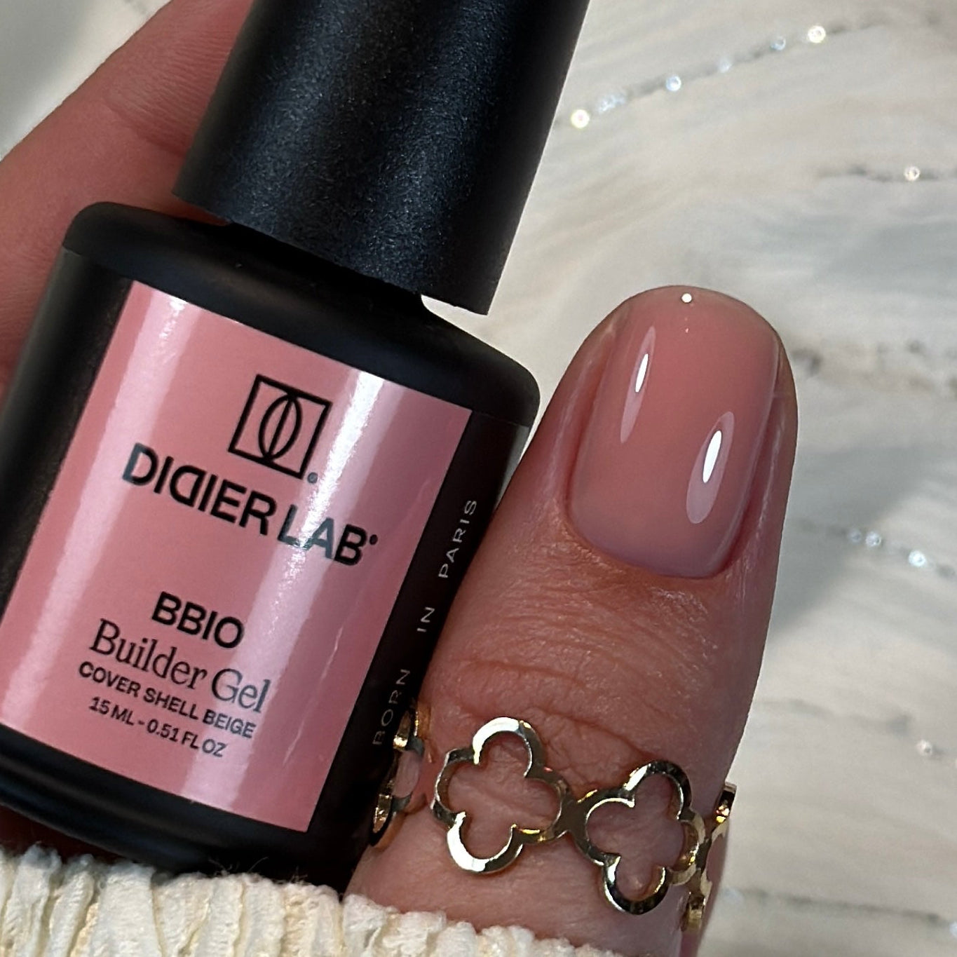 BBIO Żel budujący w butelce "Didier Lab", Shell Beige, 15ml