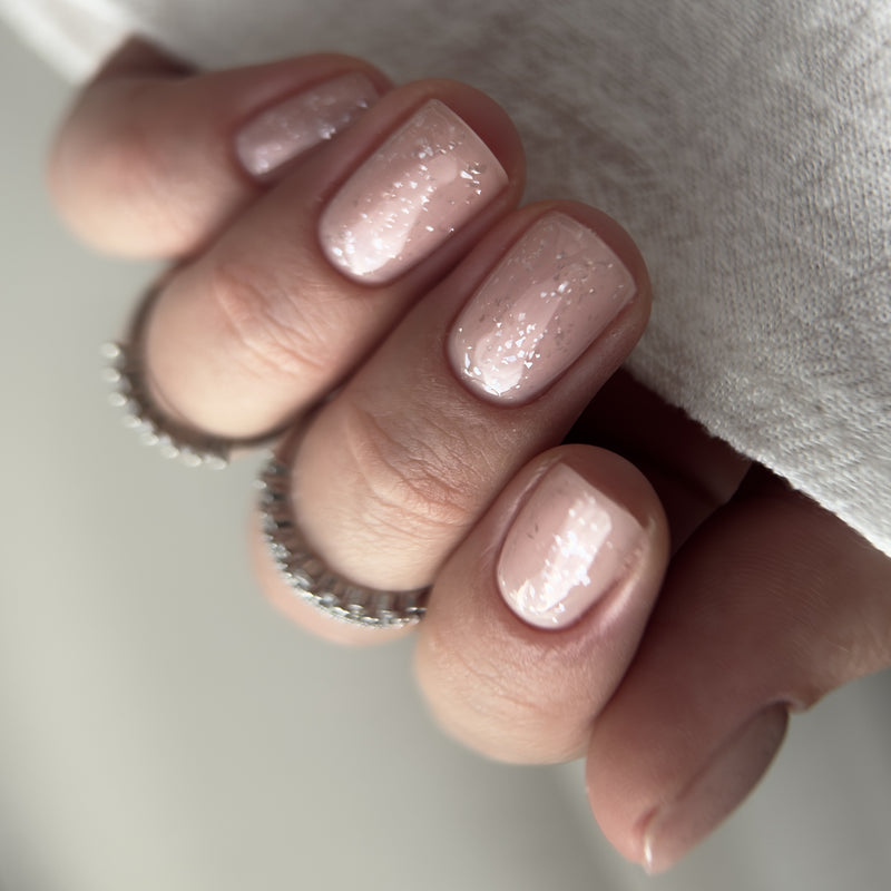 Top Coat No Wipe, Glitter Silver, Didier Lab, 10ml