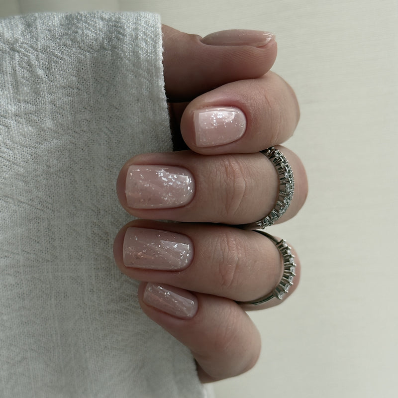 Top Coat No Wipe, Glitter Silver, Didier Lab, 10ml