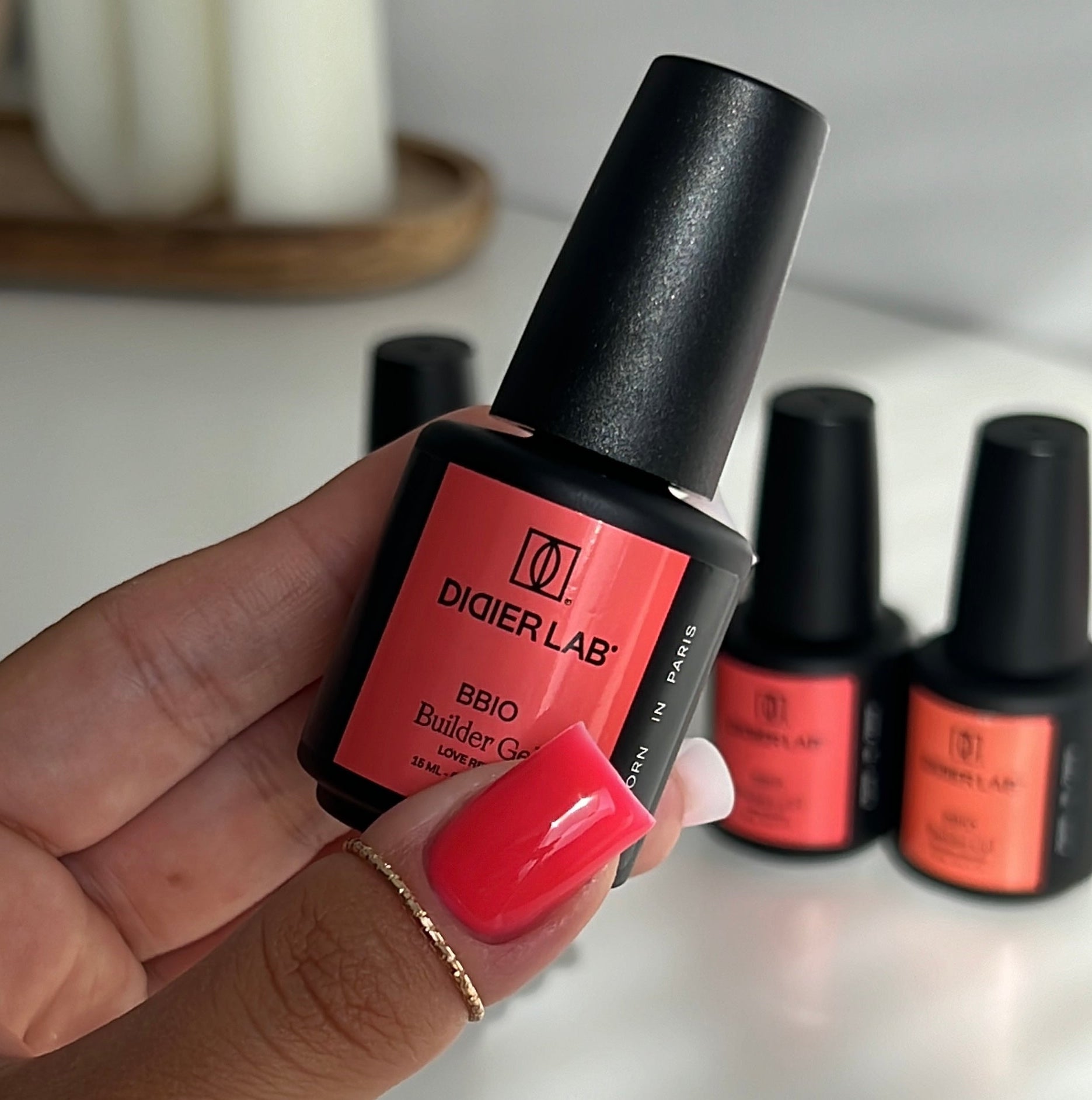 BBIO Żel budujący w butelce "Didier Lab", Love Red , 15ml