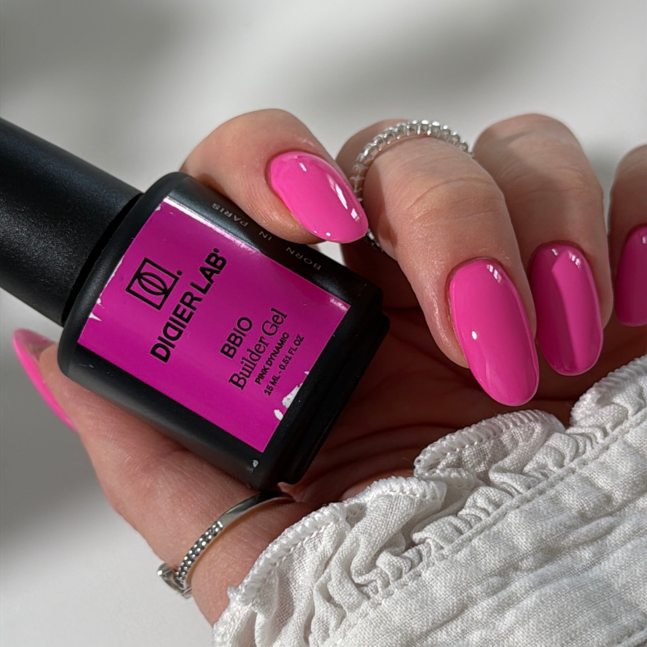 BBIO Żel budujący w butelce "Didier Lab", Pink Dynamic, 15ml
