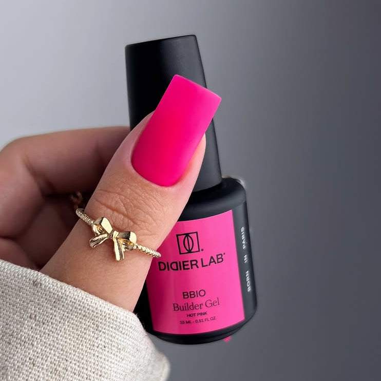 BBIO Żel budujący w butelce "Didier Lab", Hot Pink, 15ml