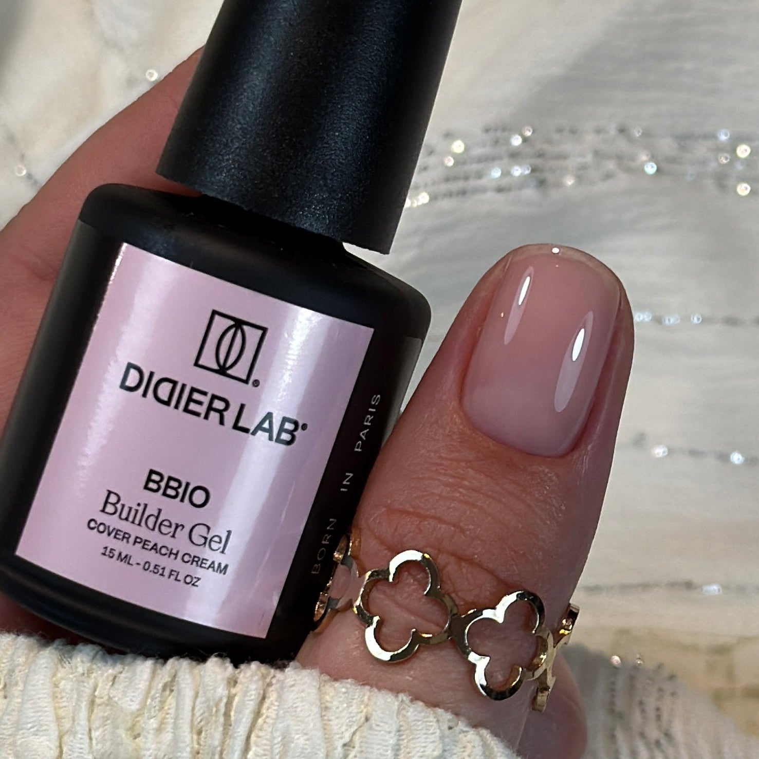 BBIO Żel budujący w butelce "Didier Lab", Peach Cream, 15ml