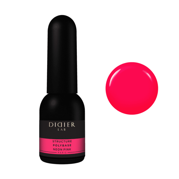 Różowy Lakier Kauczukowy Polybase "Didier Lab", Neon Pink, 10ml