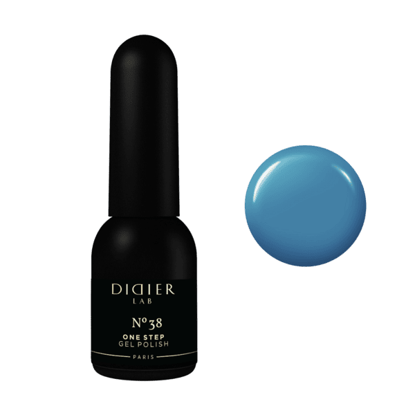 Monofazowy lakier hybrydowy 3w1 w kolorze niebieskim, Didier Lab, No38, 10ml