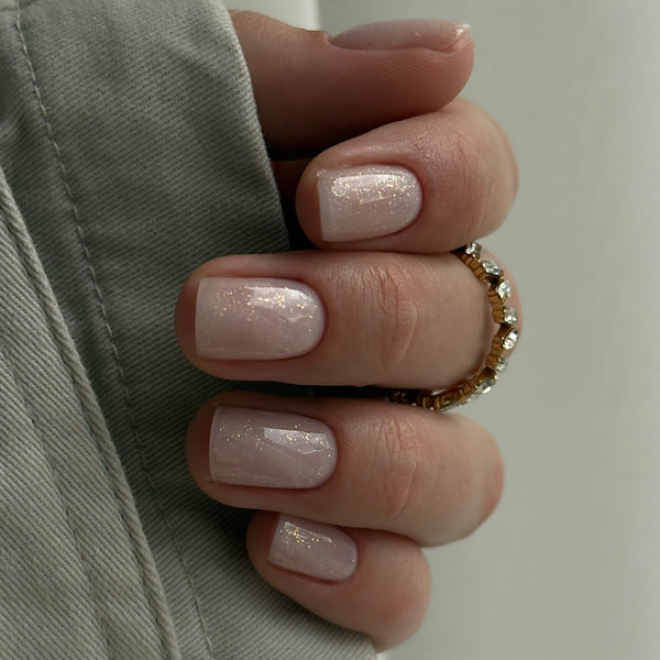 Top Coat No Wipe, Glitter Gold, Didier Lab, 10ml