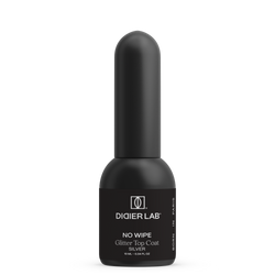 Top Coat No Wipe, Glitter Silver, Didier Lab, 10ml