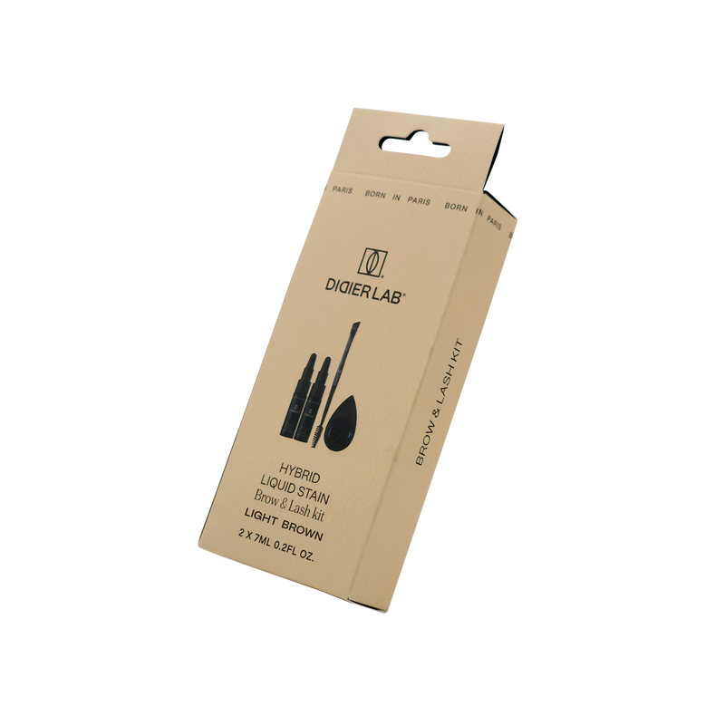 Hybrid Liquid Stain zestaw do odżywczej koloryzacji brwi i rzęs "Didier Lab"