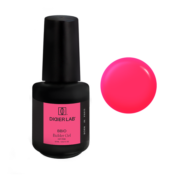 BBIO Żel budujący w butelce "Didier Lab", Hot Pink, 15ml