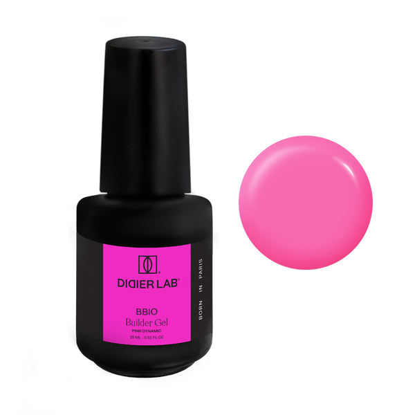 BBIO Żel budujący w butelce "Didier Lab", Pink Dynamic, 15ml