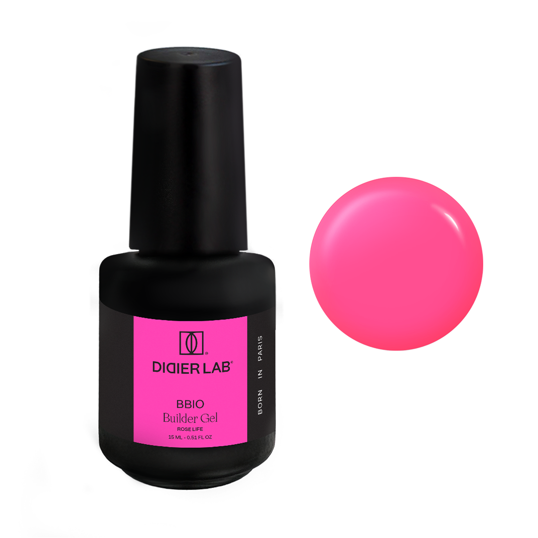 BBIO Żel budujący w butelce "Didier Lab", Rose Life, 15ml