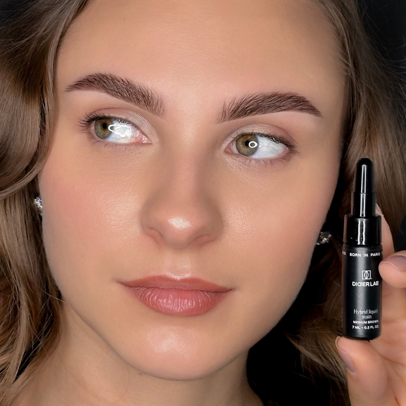 Hybrid Liquid Stain zestaw do odżywczej koloryzacji brwi i rzęs "Didier Lab"